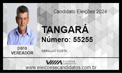 Candidato TANGARÁ 2024 - CAMPOS DO JORDÃO - Eleições