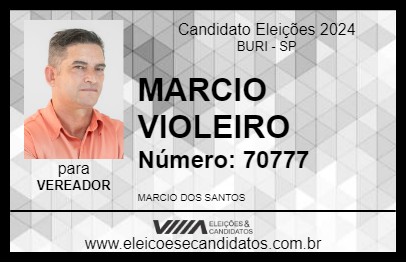 Candidato MARCIO VIOLEIRO 2024 - BURI - Eleições