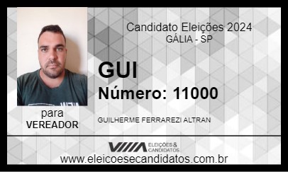 Candidato GUI 2024 - GÁLIA - Eleições