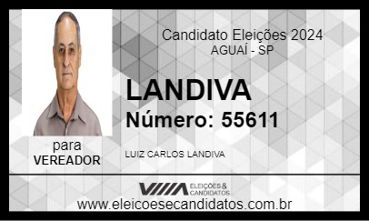 Candidato LANDIVA 2024 - AGUAÍ - Eleições