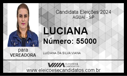 Candidato LUCIANA 2024 - AGUAÍ - Eleições