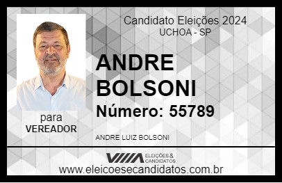 Candidato ANDRE BOLSONI 2024 - UCHOA - Eleições