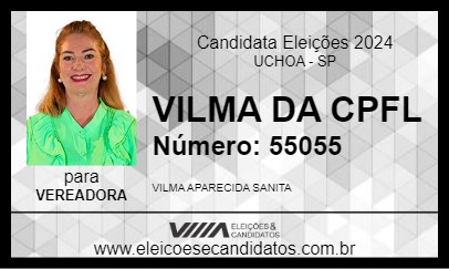 Candidato VILMA SANITA 2024 - UCHOA - Eleições