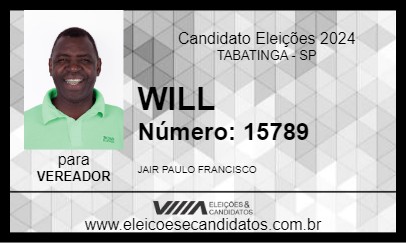 Candidato WILL 2024 - TABATINGA - Eleições