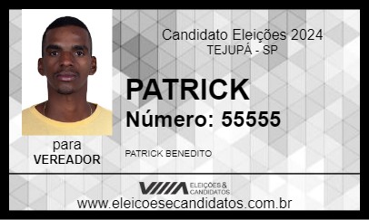 Candidato PATRICK 2024 - TEJUPÁ - Eleições