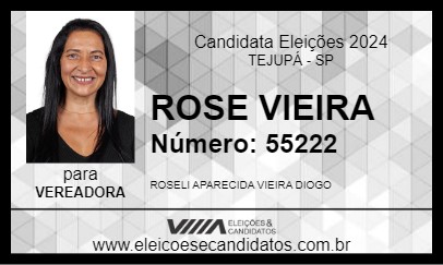 Candidato ROSE VIEIRA 2024 - TEJUPÁ - Eleições