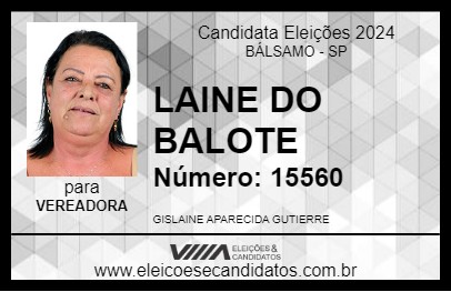 Candidato LAINE DO BALOTE 2024 - BÁLSAMO - Eleições