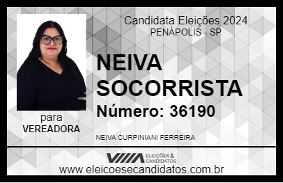 Candidato NEIVA SOCORRISTA 2024 - PENÁPOLIS - Eleições