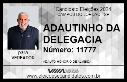 Candidato ADAUTINHO DA DELEGACIA 2024 - CAMPOS DO JORDÃO - Eleições