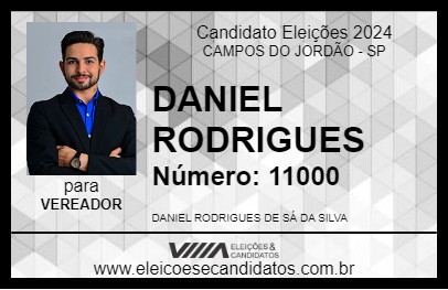 Candidato DANIEL RODRIGUES 2024 - CAMPOS DO JORDÃO - Eleições