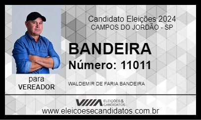 Candidato BANDEIRA 2024 - CAMPOS DO JORDÃO - Eleições