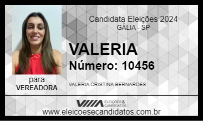 Candidato VALERIA 2024 - GÁLIA - Eleições