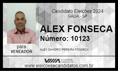 Candidato ALEX FONSECA 2024 - GÁLIA - Eleições