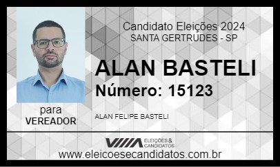 Candidato ALAN BASTELI 2024 - SANTA GERTRUDES - Eleições