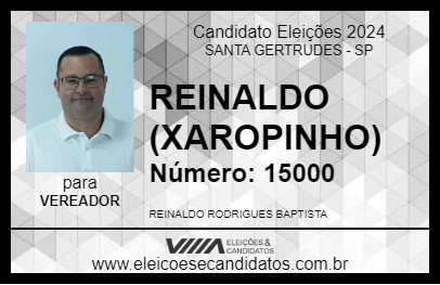 Candidato REINALDO XAROPINHO 2024 - SANTA GERTRUDES - Eleições