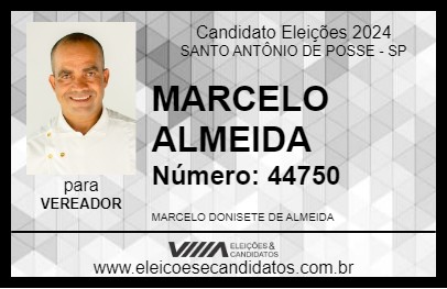 Candidato MARCELO ALMEIDA 2024 - SANTO ANTÔNIO DE POSSE - Eleições