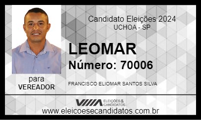 Candidato LEOMAR 2024 - UCHOA - Eleições