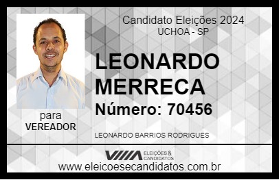 Candidato LEONARDO MERRECA 2024 - UCHOA - Eleições