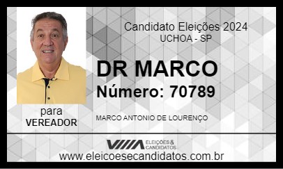 Candidato DR MARCO 2024 - UCHOA - Eleições