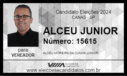 Candidato ALCEU JUNIOR 2024 - CANAS - Eleições