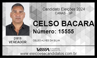 Candidato CELSO BACARA 2024 - CANAS - Eleições