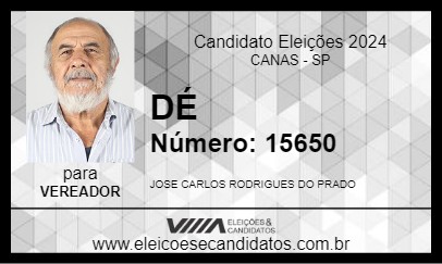 Candidato DÉ 2024 - CANAS - Eleições