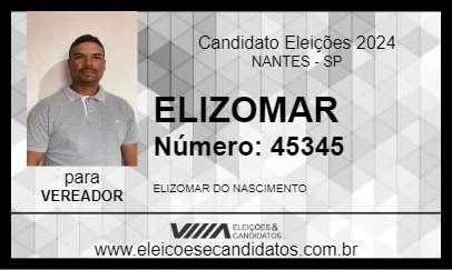 Candidato ELIZOMAR 2024 - NANTES - Eleições