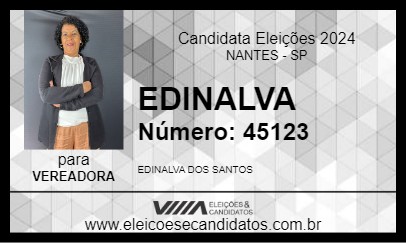 Candidato EDINALVA 2024 - NANTES - Eleições