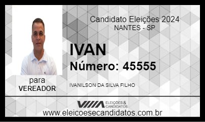 Candidato IVAN 2024 - NANTES - Eleições