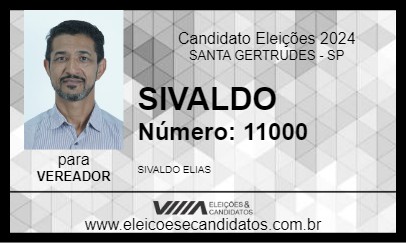 Candidato SIVALDO 2024 - SANTA GERTRUDES - Eleições