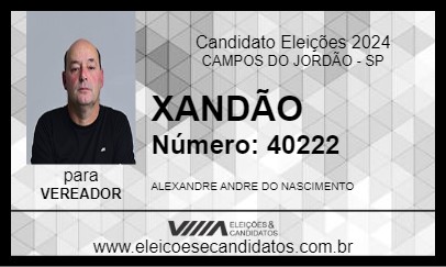 Candidato XANDÃO 2024 - CAMPOS DO JORDÃO - Eleições