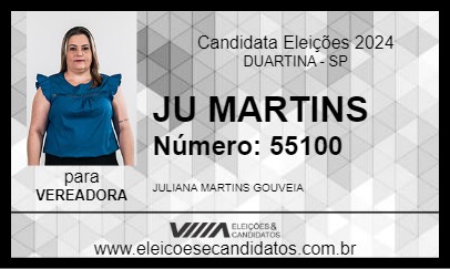 Candidato JU MARTINS 2024 - DUARTINA - Eleições