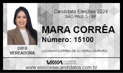 Candidato MARA CORRÊA 2024 - SÃO PAULO - Eleições