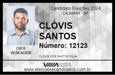 Candidato CLÓVIS SANTOS 2024 - CAJAMAR - Eleições