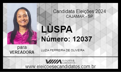 Candidato LÙSPA 2024 - CAJAMAR - Eleições