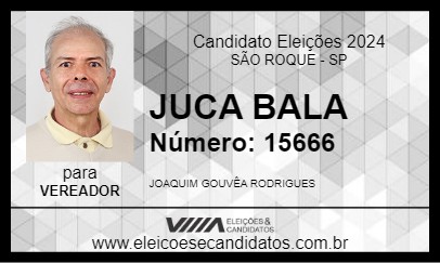 Candidato JUCA BALA 2024 - SÃO ROQUE - Eleições