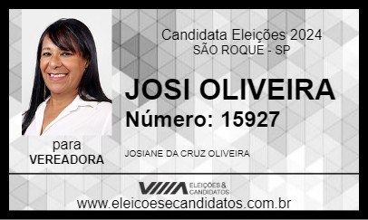 Candidato JOSI OLIVEIRA 2024 - SÃO ROQUE - Eleições