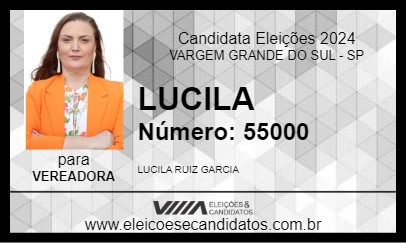 Candidato LUCILA 2024 - VARGEM GRANDE DO SUL - Eleições