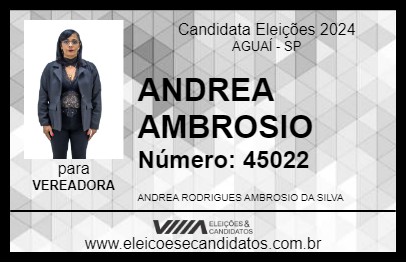 Candidato ANDREA AMBROSIO 2024 - AGUAÍ - Eleições