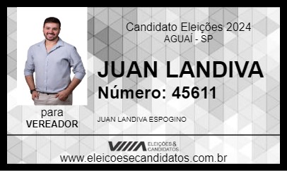 Candidato JUAN LANDIVA 2024 - AGUAÍ - Eleições