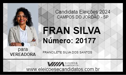 Candidato FRAN SILVA 2024 - CAMPOS DO JORDÃO - Eleições