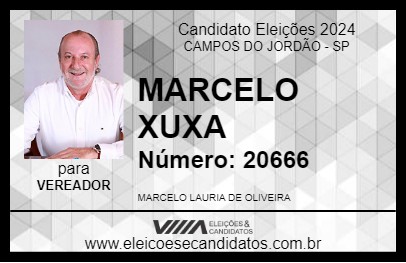 Candidato MARCELO XUXA 2024 - CAMPOS DO JORDÃO - Eleições