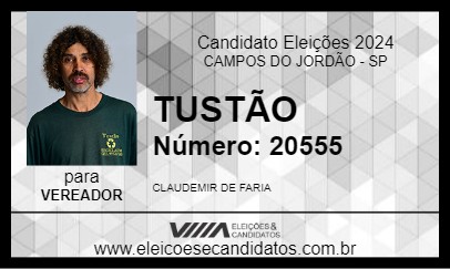 Candidato TUSTÃO 2024 - CAMPOS DO JORDÃO - Eleições