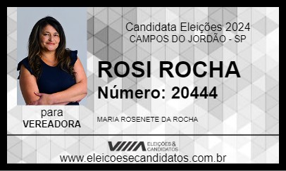 Candidato ROSI ROCHA 2024 - CAMPOS DO JORDÃO - Eleições