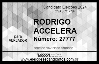 Candidato RODRIGO ACCELERA 2024 - OSASCO - Eleições