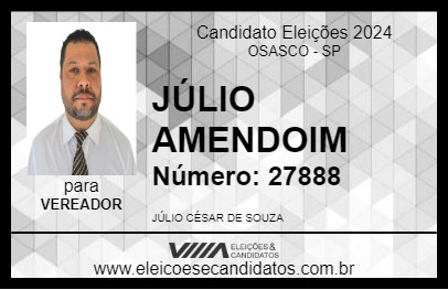 Candidato JÚLIO AMENDOIM 2024 - OSASCO - Eleições