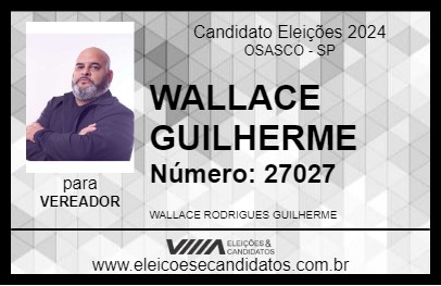 Candidato WALLACE GUILHERME 2024 - OSASCO - Eleições