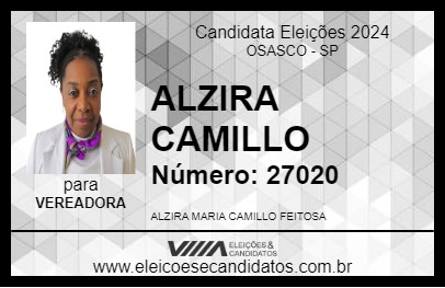 Candidato ALZIRA CAMILLO 2024 - OSASCO - Eleições