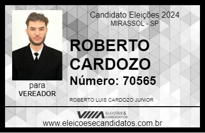 Candidato ROBERTO CARDOZO 2024 - MIRASSOL - Eleições