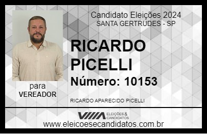 Candidato RICARDO PICCELI 2024 - SANTA GERTRUDES - Eleições